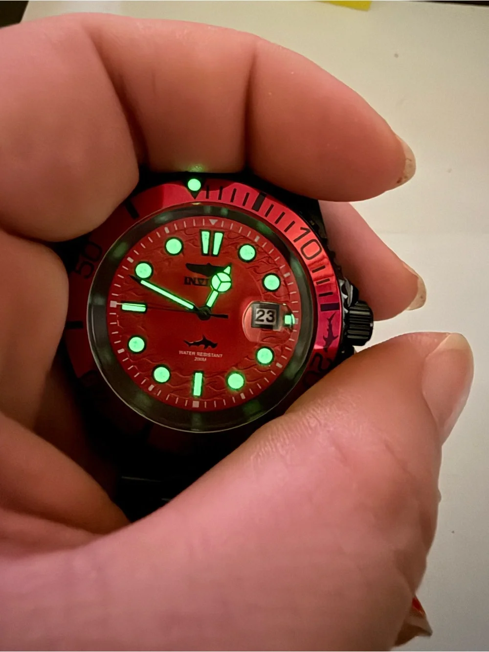 Invicta Pro Diver Vectide(Black Label) Men's Watch - 42mm, Red/Black